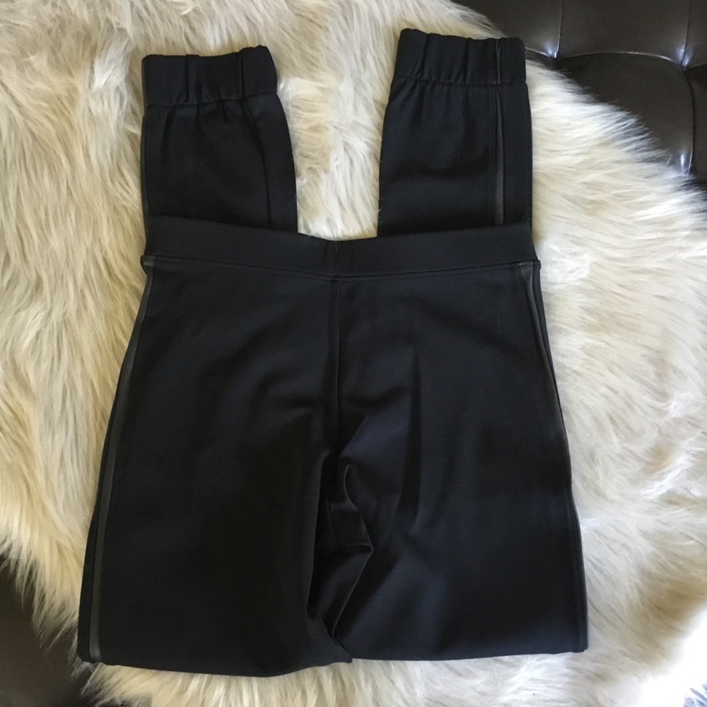 Spanx Faux Leather Detail Track Legging Jogger S - Picture 3 of 7